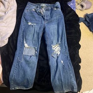 Size 14 Ripped Mom Jeans